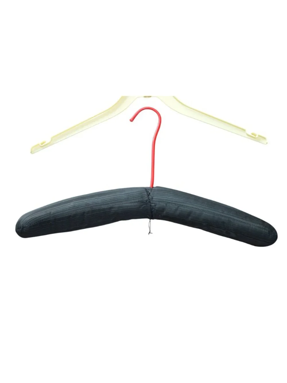 5 Pack Vintage Vinyl Plastic Fabric Hangers Funky Retro Unique Mid Century